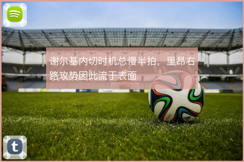 谢尔基内切时机总慢半拍，里昂右路攻势因此流于表面